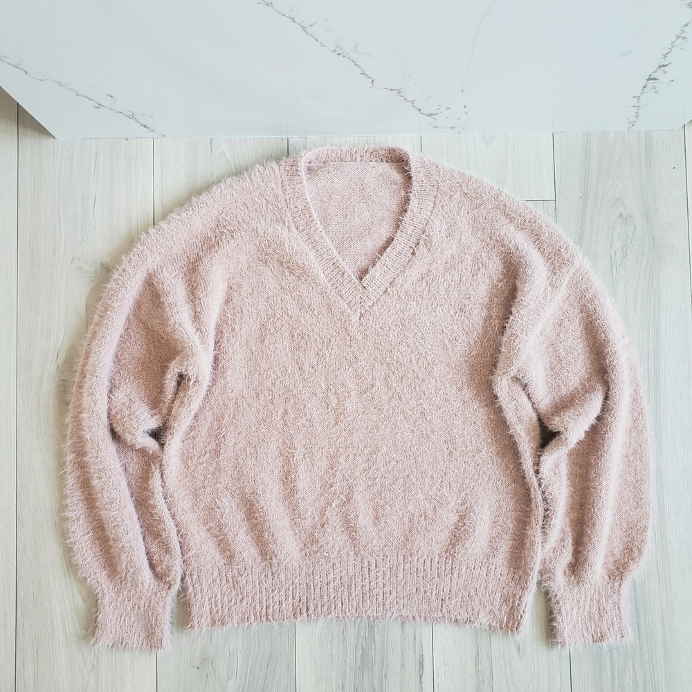 And Now This Sweater Womens XL Nude Pink